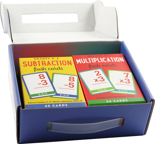 Flash Cards - Math - Set of 4 - Ages 3 -8 yrs
