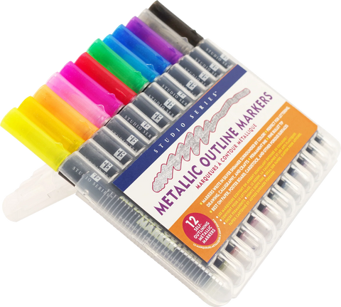 Studio Series: Metallic Outline Markers - Ages 12+