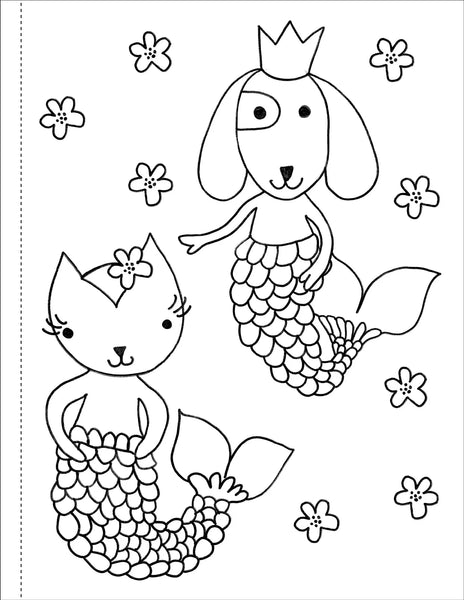 AB: Mermaids Colouring Book - Ages 3+