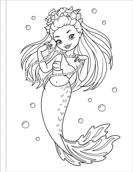 AB: Mermaids Colouring Book - Ages 3+