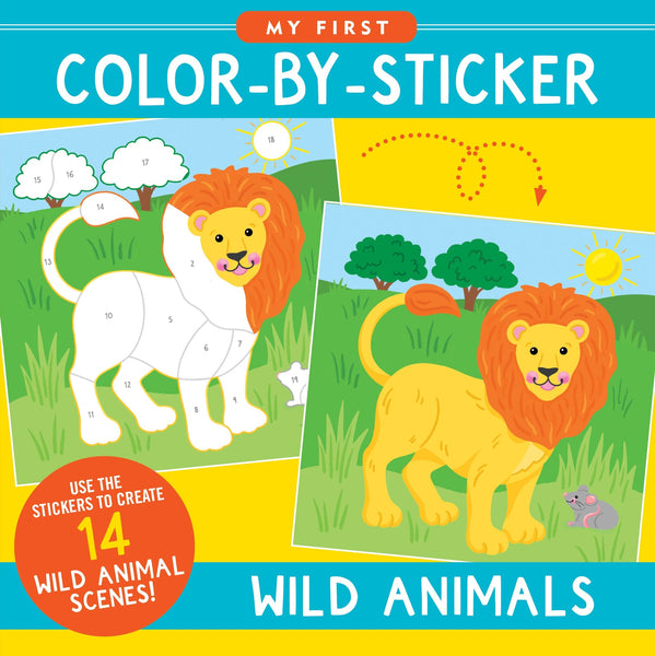 AB: My First Colour-by-Sticker Wild Animals - Ages 4+