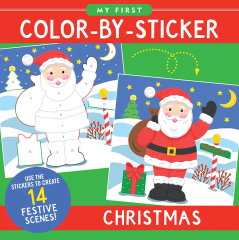 AB: My First Colour-by-Sticker - Christmas - Ages 4+