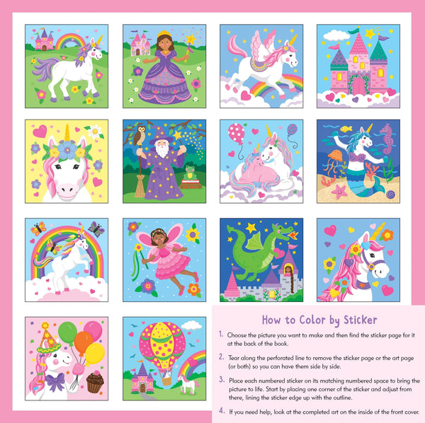 AB: My First Colour-by-Sticker - Unciorns & More - Ages 4+