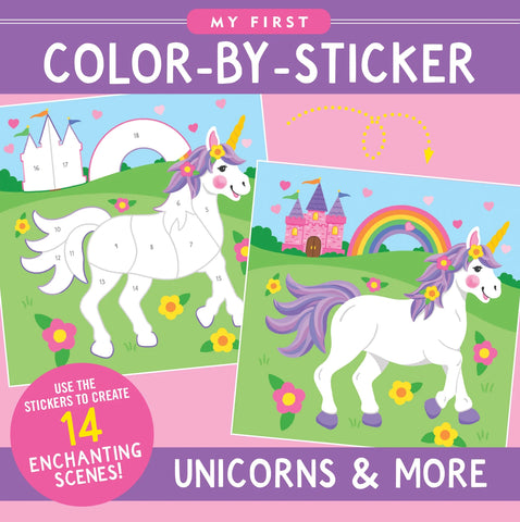 AB: My First Colour-by-Sticker - Unciorns & More - Ages 4+