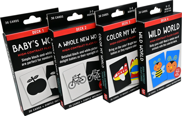 Flash Cards Set of 4 High Contrast