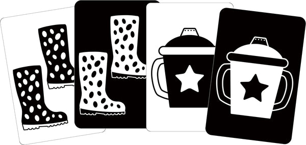 Flash Cards Set of 4 High Contrast