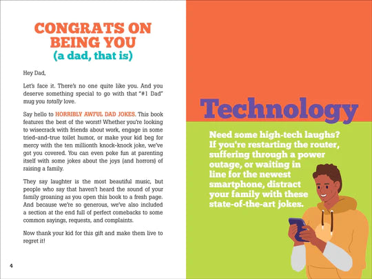 Horribly Awful Dad Jokes Book