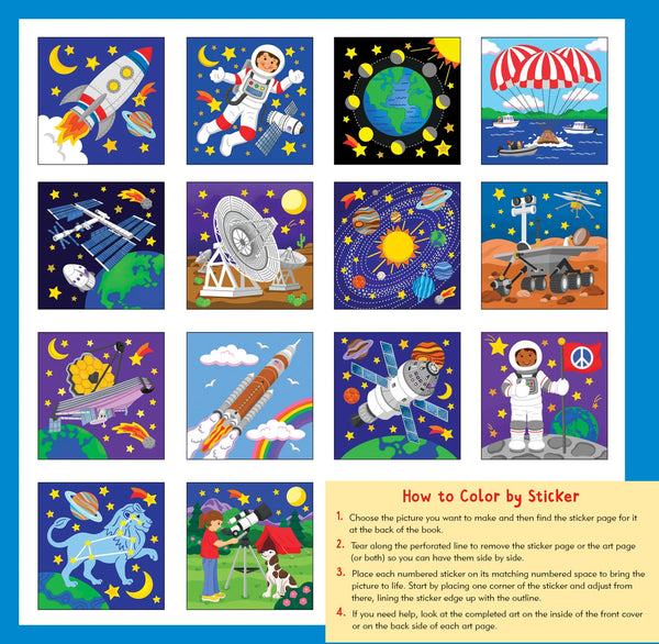 Colour-By-Sticker Book - Outer Space