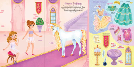 AB: Sticker Doll Dress-up Book Unicorn - Ages 5+