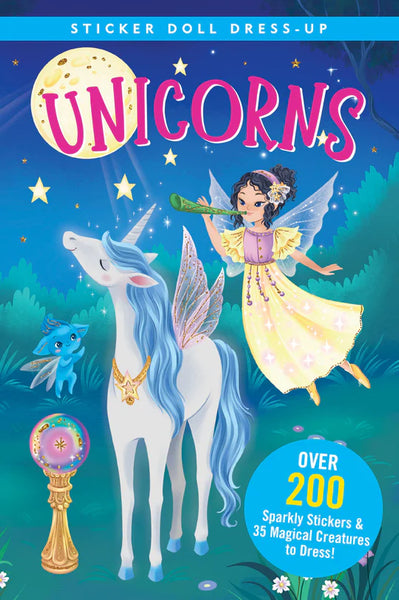 AB: Sticker Doll Dress-up Book Unicorn - Ages 5+