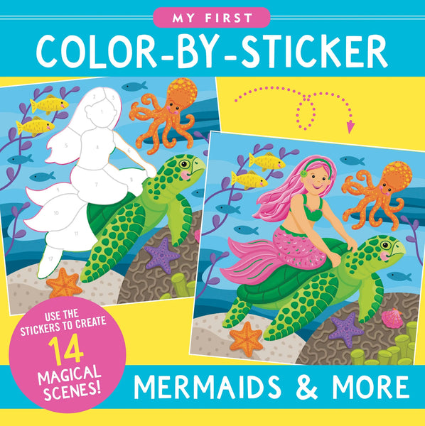 AB: My First Colour-by-Sticker - Mermaids & More - Ages 4+