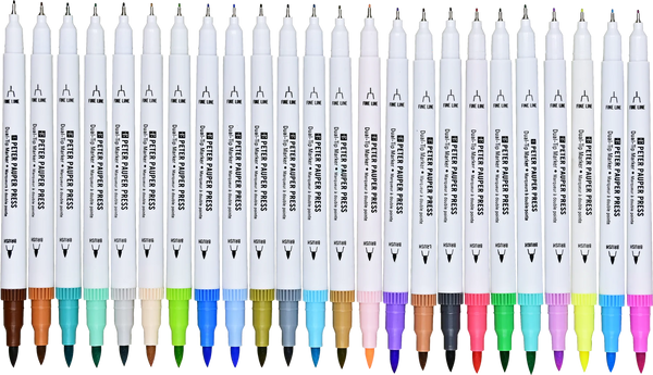 Studio Series: Dual-Tip Pastel Markers, Set of 24 - Ages 12+