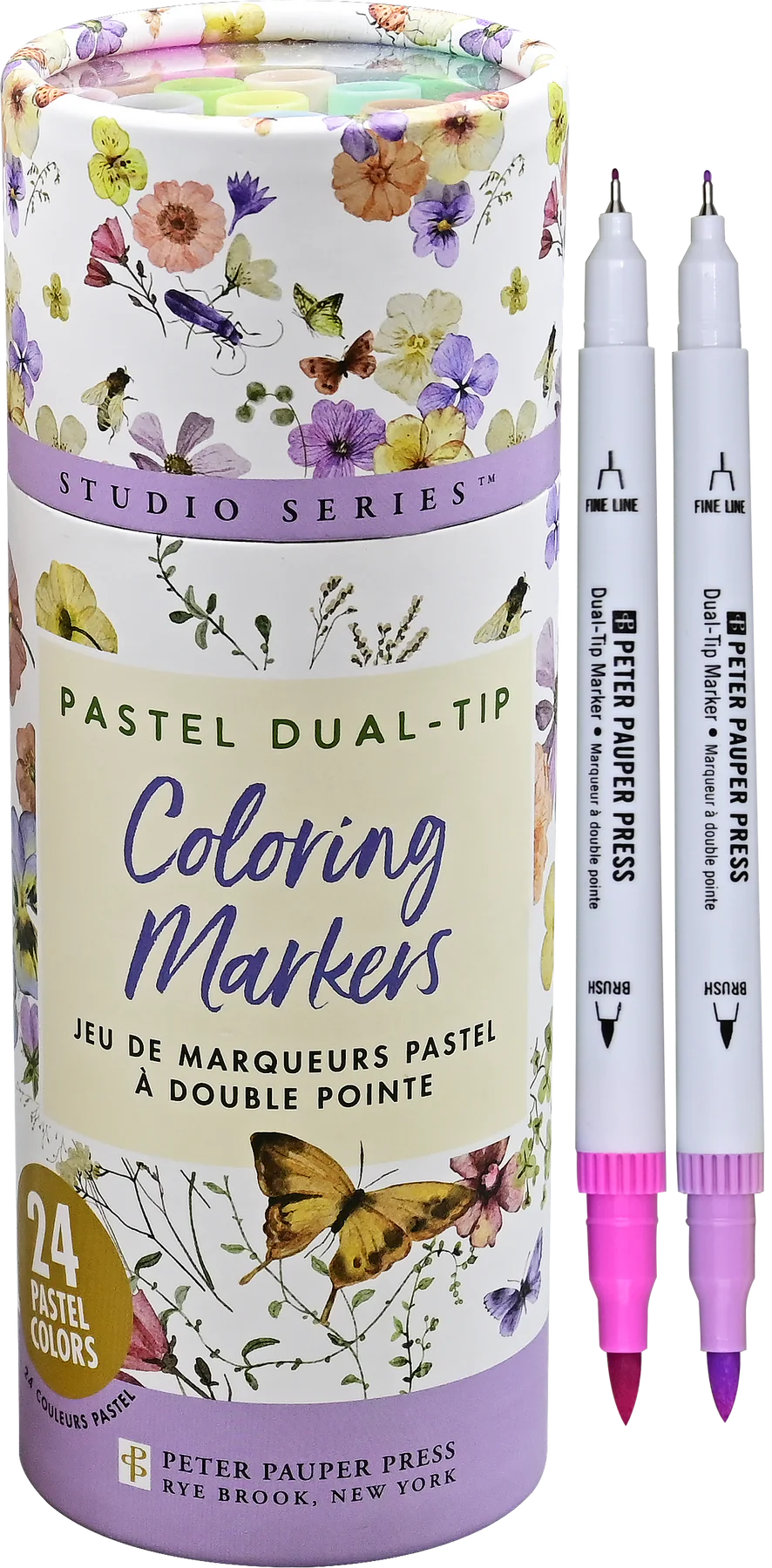 Studio Series: Dual-Tip Pastel Markers, Set of 24 - Ages 12+