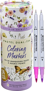 Studio Series: Dual-Tip Pastel Markers, Set of 24 - Ages 12+