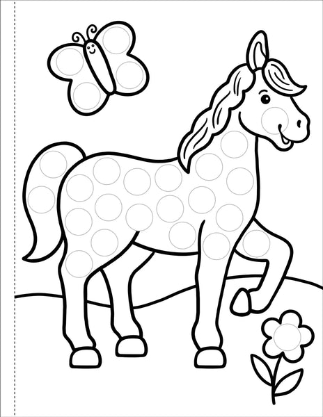 AB: My First Dot Markers Colouring Book Animals - Ages 3+