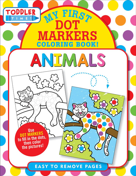 AB: My First Dot Markers Colouring Book Animals - Ages 3+