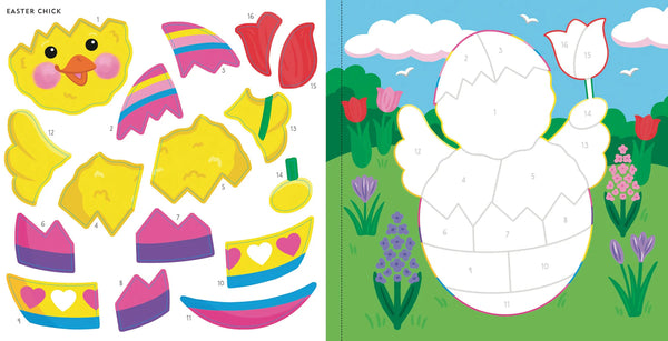 AB: My First Colour-by-Sticker: Easter - Ages 4+