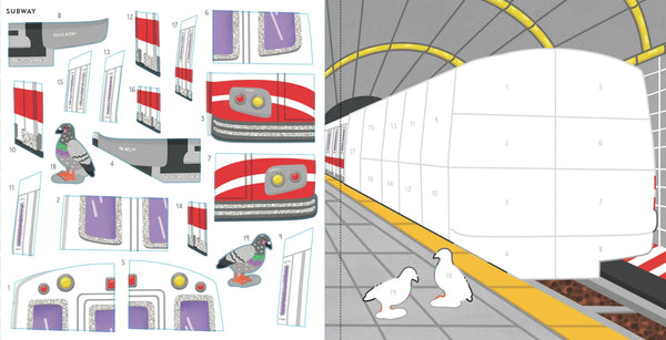My First Colour-by-Sticker: Cars, Trucks & Trains