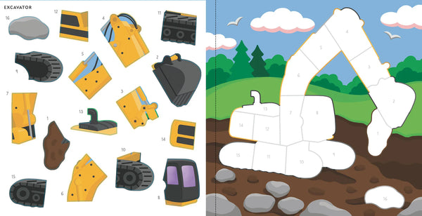My First Colour-by-Sticker: Cars, Trucks & Trains