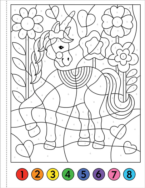 AB: My First Colour-by-Sticker - Unicorns & Friends - Ages 4+