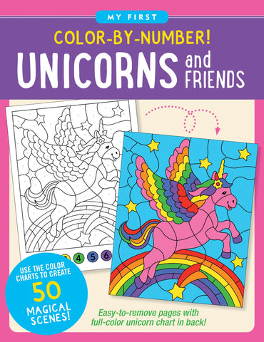 AB: My First Colour-by-Sticker - Unicorns & Friends - Ages 4+