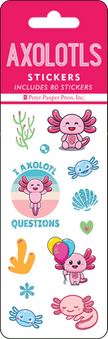 Stickers: Axolotls - Ages 3+