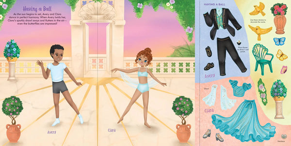 Sticker Doll Dress-Up Dancers - Book