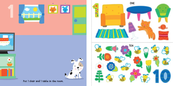 AB: My First Sticker Book - First Numbers - Ages 3+