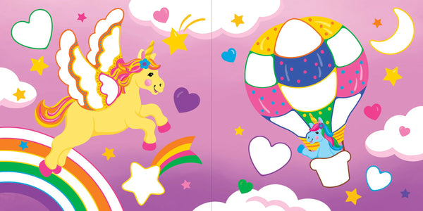 AB: Colour-by-Dots Sticker Book: Unicorns - Ages 4+