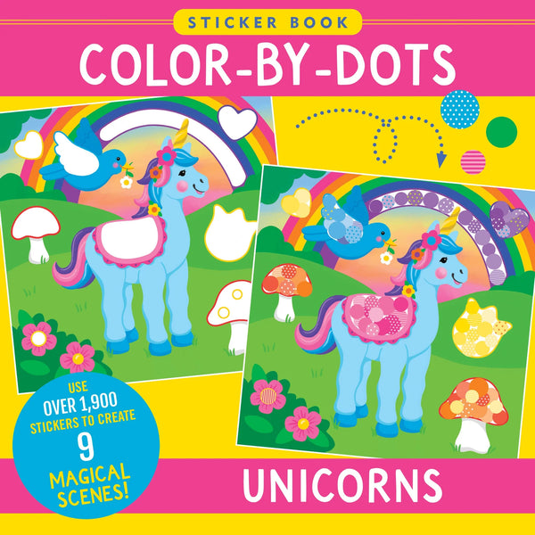 AB: Colour-by-Dots Sticker Book: Unicorns - Ages 4+