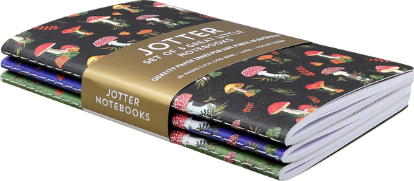 Jotter Notebooks: Mushrooms 3 Pack - Ages 6+