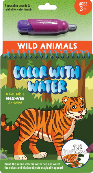 Colour With Water  - Wild Animals