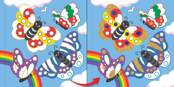 Colour-by-Foil Sparkle & Shine Sticker Book