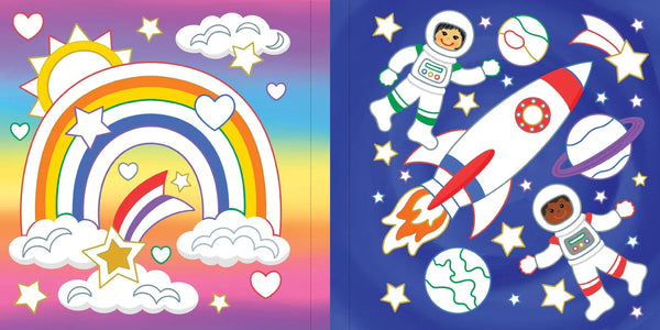 Colour-by-Foil Sparkle & Shine Sticker Book