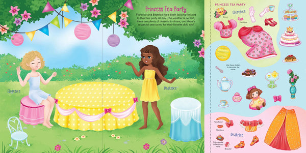 AB: Sticker Doll Dress-up Book - Princesses - Ages 5+