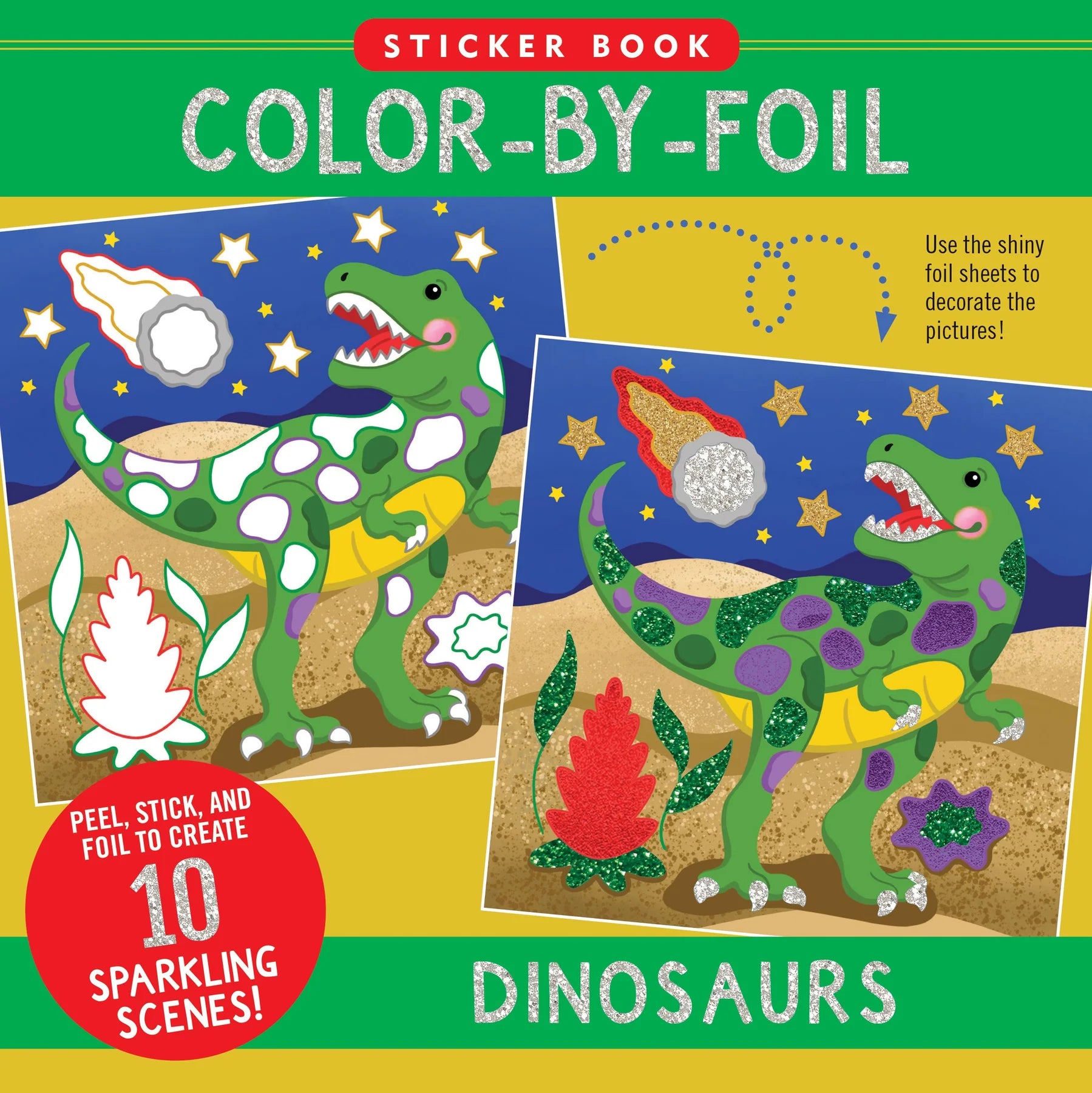 AB: Colour-by-Foil: Dinosaurs - Ages 4+
