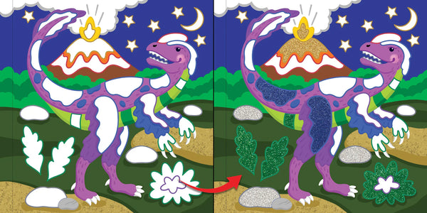 AB: Colour-by-Foil: Dinosaurs - Ages 4+