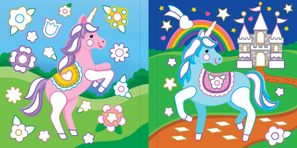 Colour-by-Foil Unicorns Sticker Book