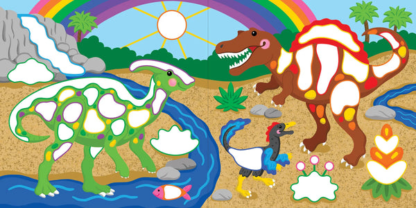 AB: Colour-by-Dots Sticker Book: Dinosaurs - Ages 4+