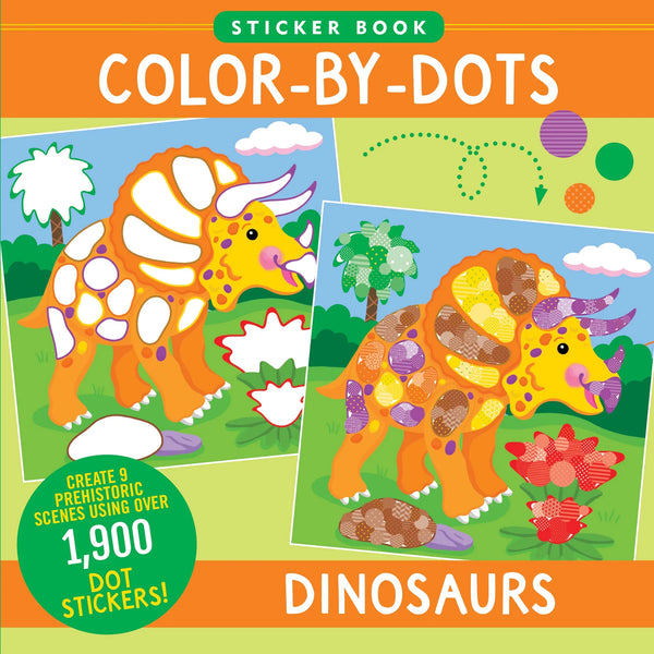 AB: Colour-by-Dots Sticker Book: Dinosaurs - Ages 4+