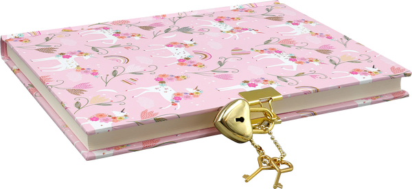 Locking Journal: Unicorn Blooms - Ages 6+