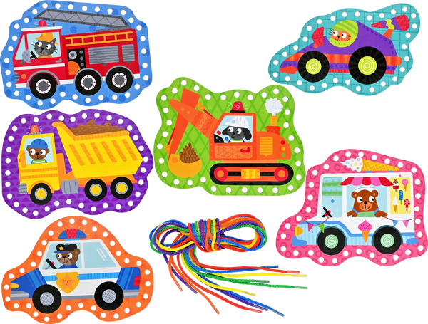 Lacing Cards - Cars & Trucks