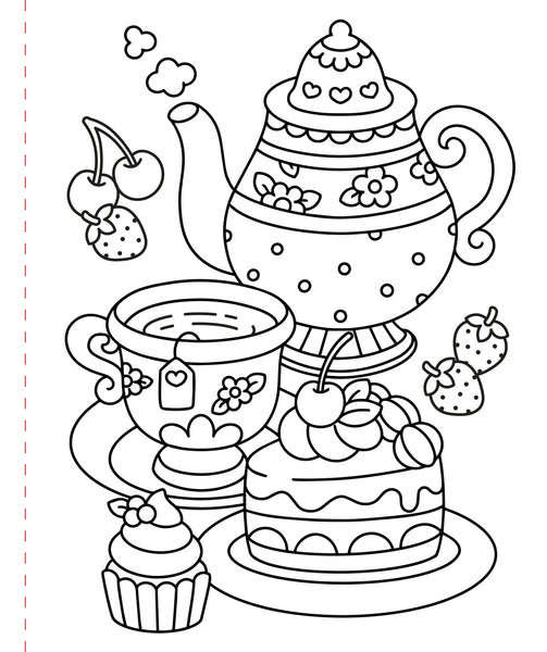 AB: Large Print Colouring Book Cozy & Comfy - Ages 3+