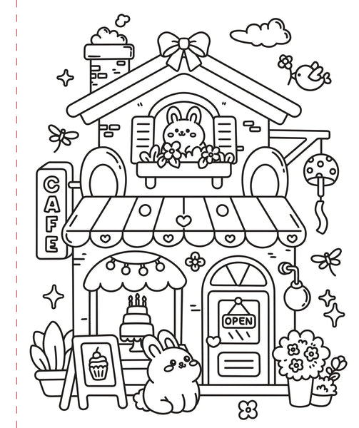 AB: Large Print Colouring Book Cozy & Comfy - Ages 3+