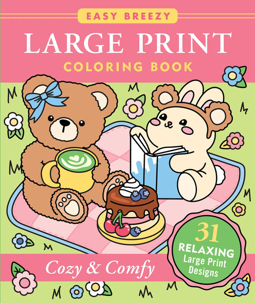 AB: Large Print Colouring Book Cozy & Comfy - Ages 3+