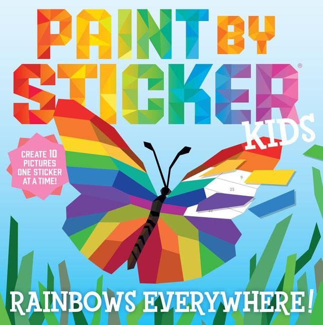 AB: Paint By Sticker Kids: Rainbows Everywhere - Ages 5+