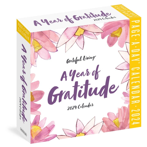 A Year of Gratitude Page-a-Day Calendar 2024: Wake Up Grateful