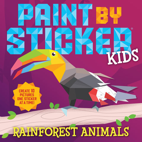 AB: Paint By Sticker Kids- Rainforest Animals - Ages 5+