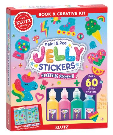 Klutz: Paint & Peel Jelly Stickers Glitter Goals! - Ages 6+