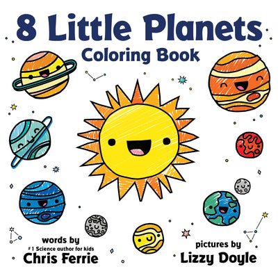 AB:  8 Little Planets coloring book - Ages 4-8